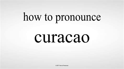 how is curacao pronounced|How to pronounce Curaçao in English .